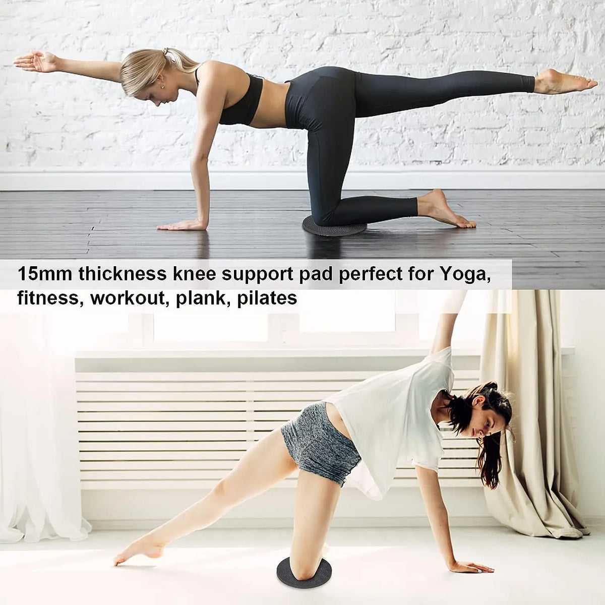 1Pair 175*15MM Portable Non-slip Small Round Pad for Knees, Elbows, and Hands. Yoga Mats,  Protective Cushion Pad