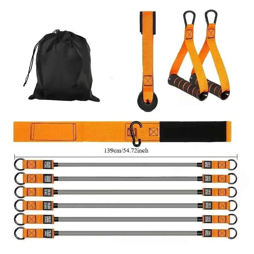Resistance Strap with Handle: Used for Muscle Training, Strength Building,  Yoga, Home Fitness Equipment - Natural