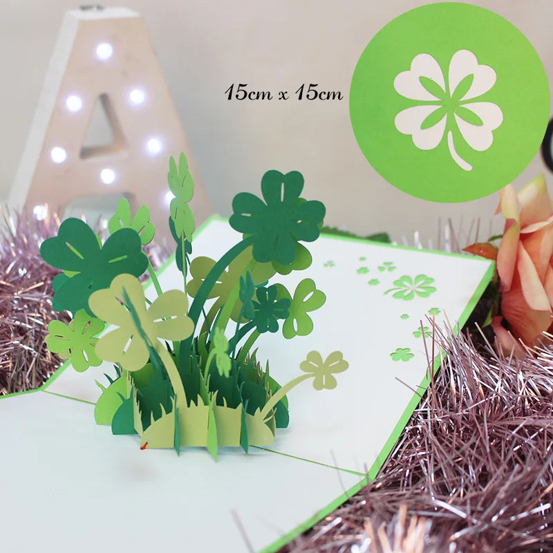 3D Pop Up Flower Greeting Cards or Wedding Card or Anniversary, Thanksgiving, Valentines Day, Birthday, Gift, Thank You Cards, or Handmade Cards