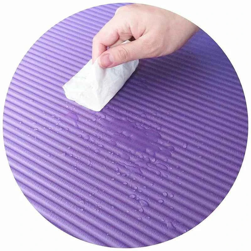 Non Slip Extra Thick 15mm Yoga Mat with Carrying Strap Exercise Pad 24" x 10"