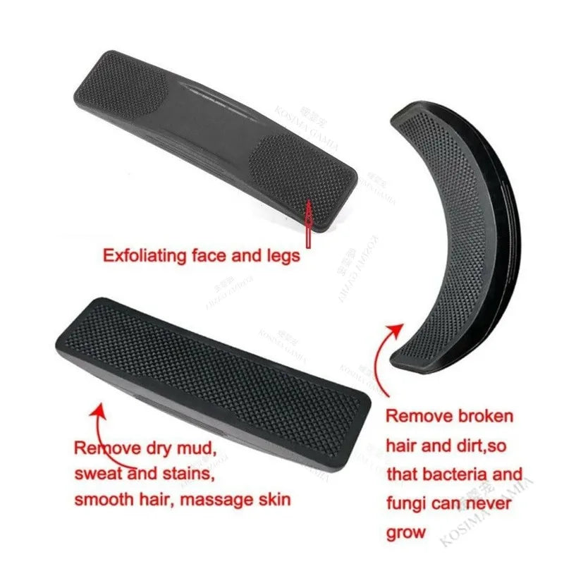 Horse Brushes. Massage Cleaning Brush for Horse Grooming. Flea & Tick Removal, Rubber Hair Comb, Mane  & Tail Bristle Brush