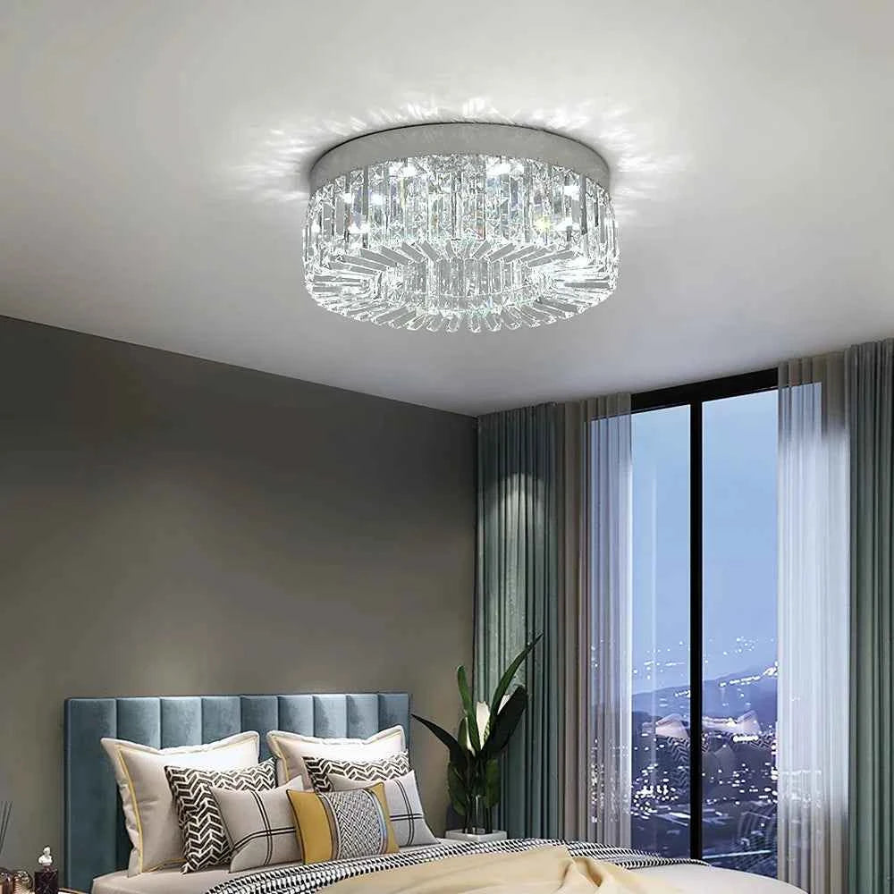 Gold Luxury Crystal Ceiling Lamp.  Modern Chandeliers Decoration. Led Ceiling Lights. Lighting Fixture Diameter 40-50cm
