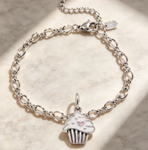 S925 Sterling Silver Vintage Oxidized Charm Bracelet for Women, Sunflower, Texas Map, Spicy Chili, Heart, Rabbit, & Cross  Enamel Charms, Retro Fashion Silver Jewelry, Ideal Gift for Ladies