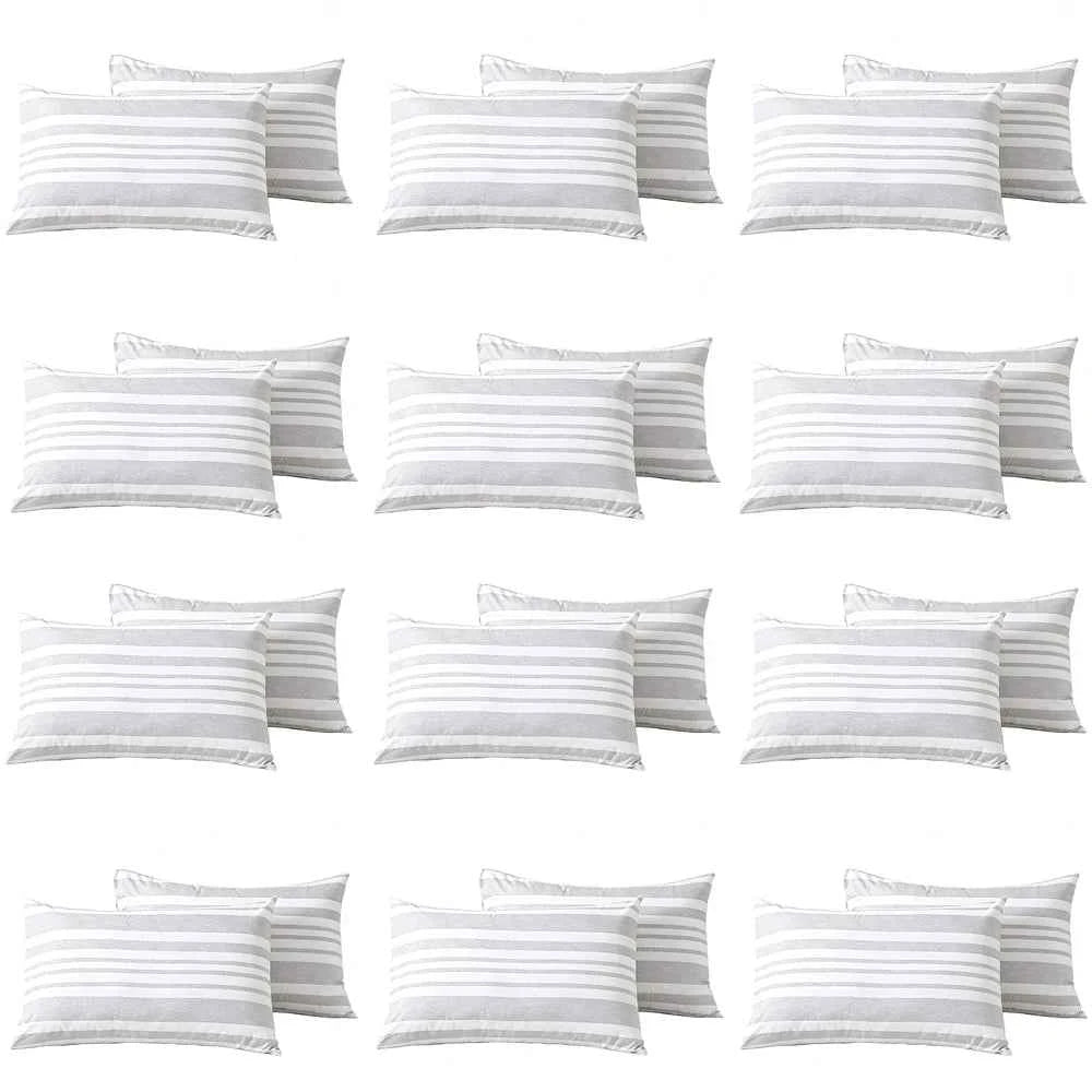 12 pair/24 pieces printed pillowcases set