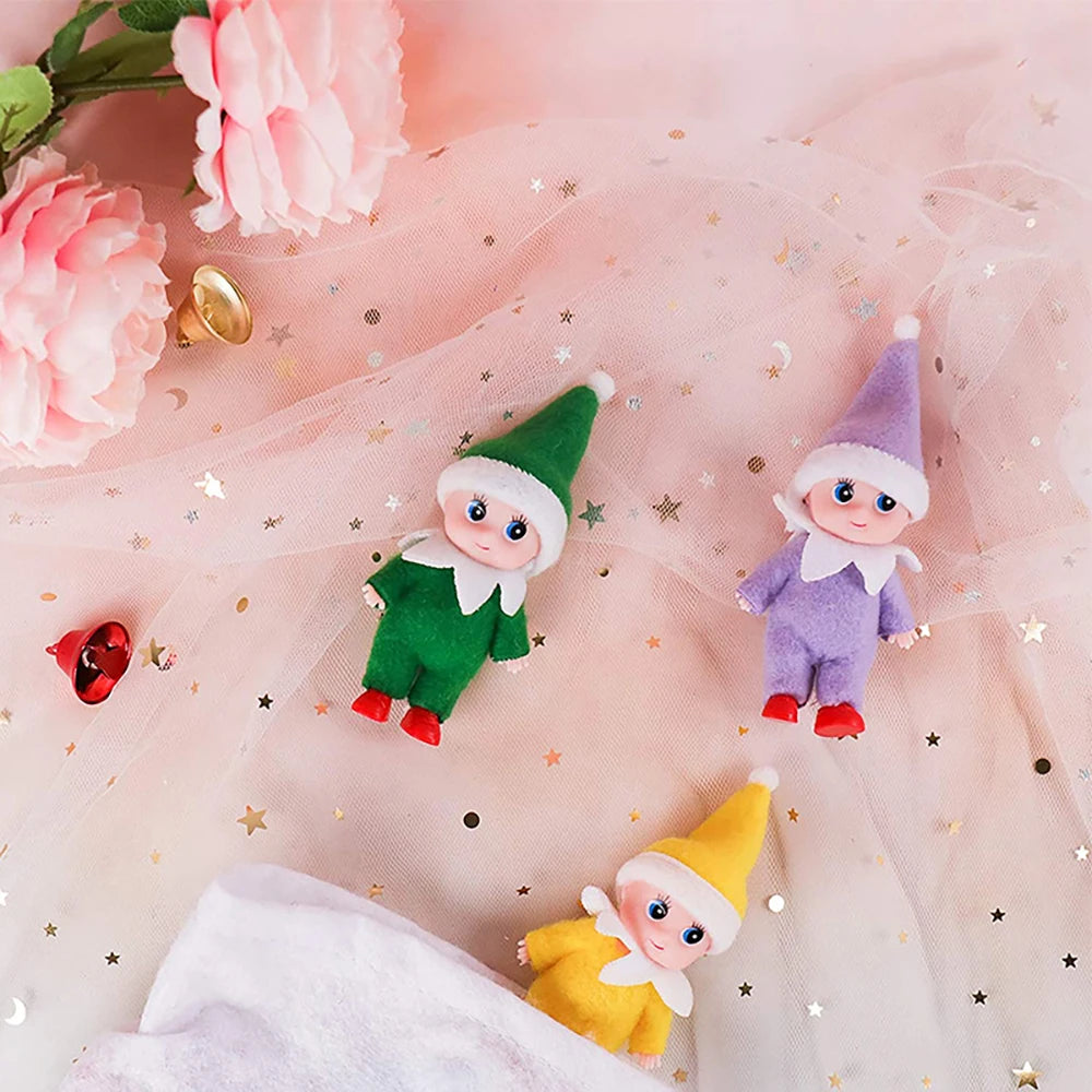 14 PCS Mini Elf Set.  Tiny Elves, Collectible Figurines, Christmas Decorations