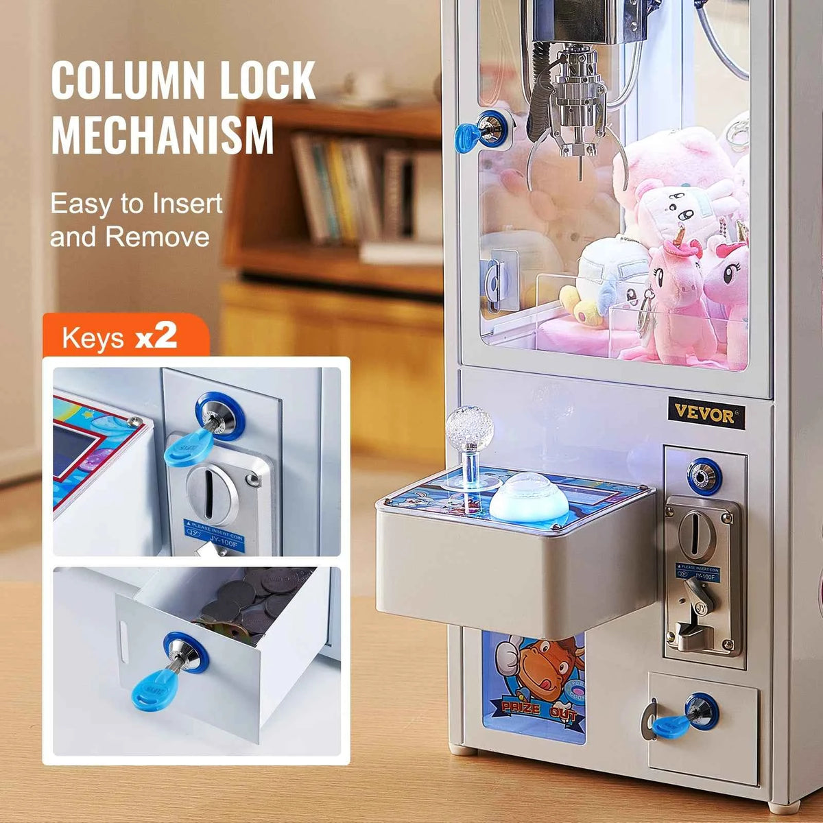 SucceBuy Claw Machine 0-3” Jaw Diameter 0-5” Jaw lifting Crane. Prize Grabber. Commercial Arcade Game Toys For Kids 7-12 years old