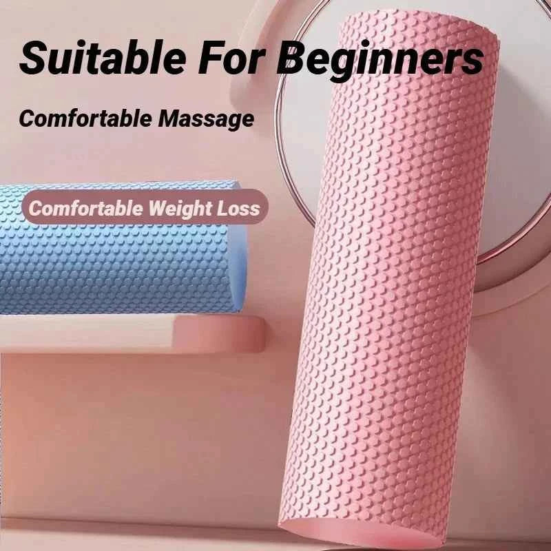 Hexagonal EVA Foam Yoga Roller, 9.5cm × 29.7cm Massage Foam Roller for Pilates Home Fitness Workout