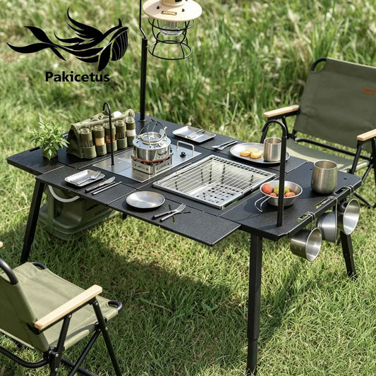 PAKICETUS Foldable Camping Table, Lightweight Portable Outdoor Utility Table.