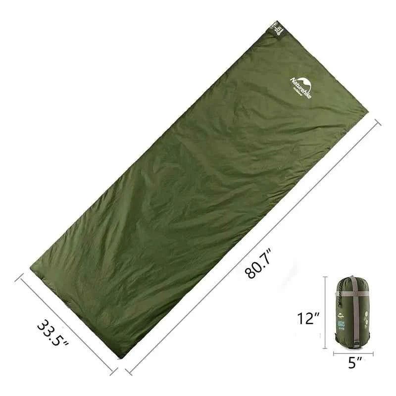 Naturehike Ultralight Sleeping Bag. Large LW180 Envelope. Backpacking Sleeping Bag. Portable ,Waterproof, Summer Camping Sleeping Bag