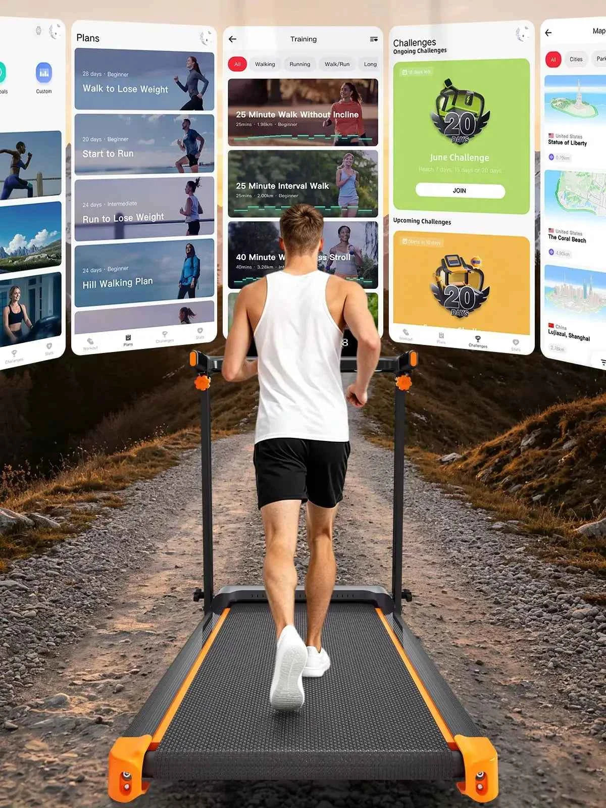 Quiet 3-in-1 Foldable Walking Pad  Treadmill  with 12% Incline for Home, 12 Preprogrammed HIIT Modes, Supports up to 300 LBS,  Built with LED Display, Heart Rate Sensor, Bluetooth Speaker & App Connection