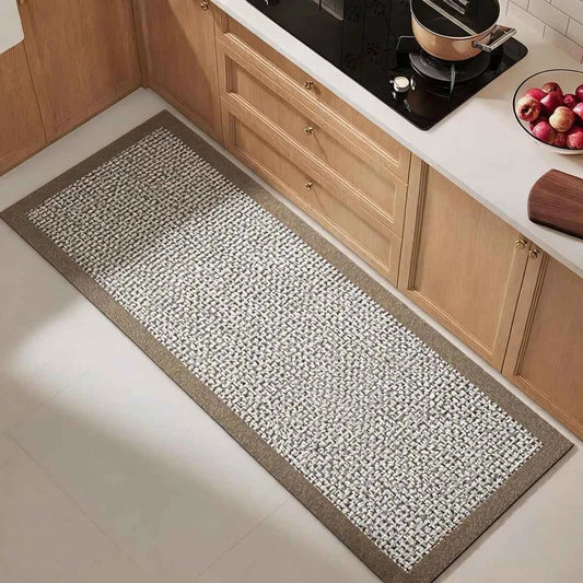 Long Kitchen Runner Floor Mat. Diatomaceous Earth Rubber Backed. Non Slip, Absorbent Thick Rug for Bathroom and Entrance