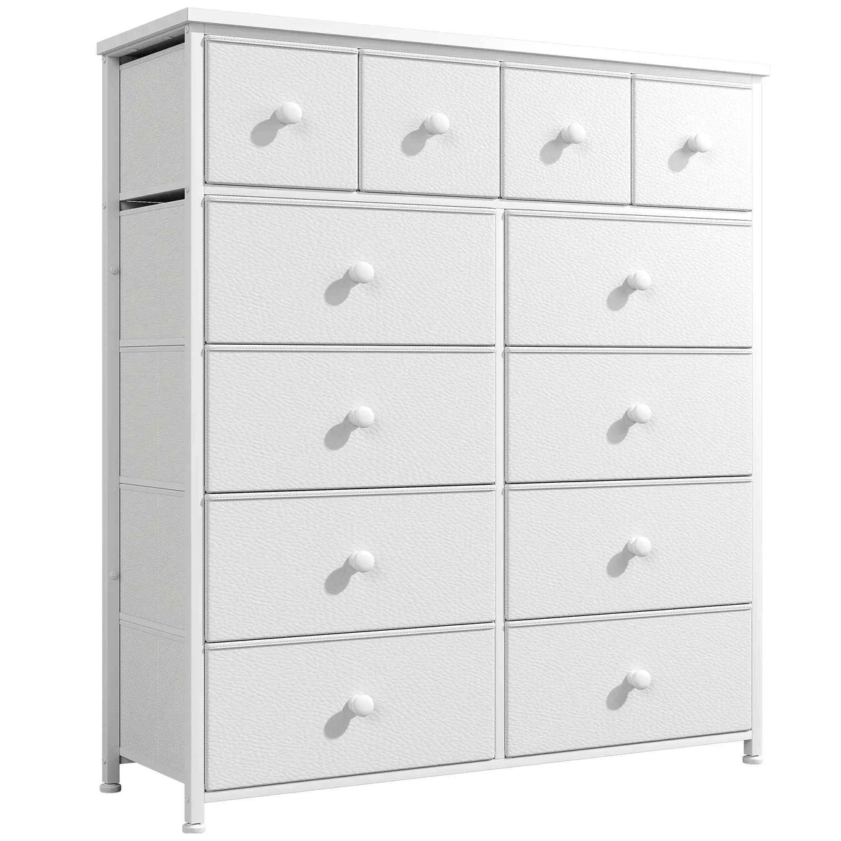 12-Drawer Tall  Dresser – Metal Frame, Wood Top, Anti-Tip – 38.97"W – For Bedroom, Entryway, Living Room, Closet, Dorm