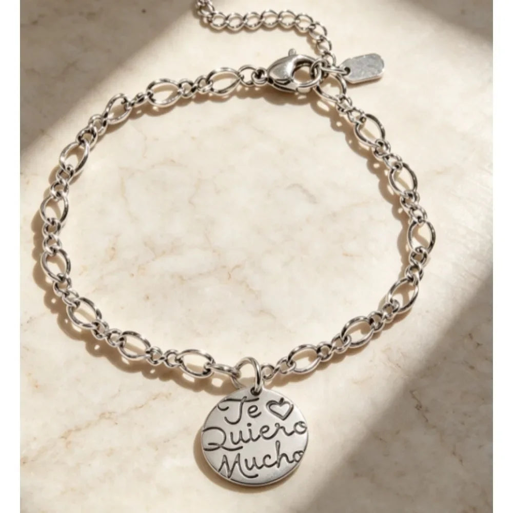 S925 Sterling Silver Vintage Oxidized Charm Bracelet for Women, Sunflower, Texas Map, Spicy Chili, Heart, Rabbit, & Cross  Enamel Charms, Retro Fashion Silver Jewelry, Ideal Gift for Ladies