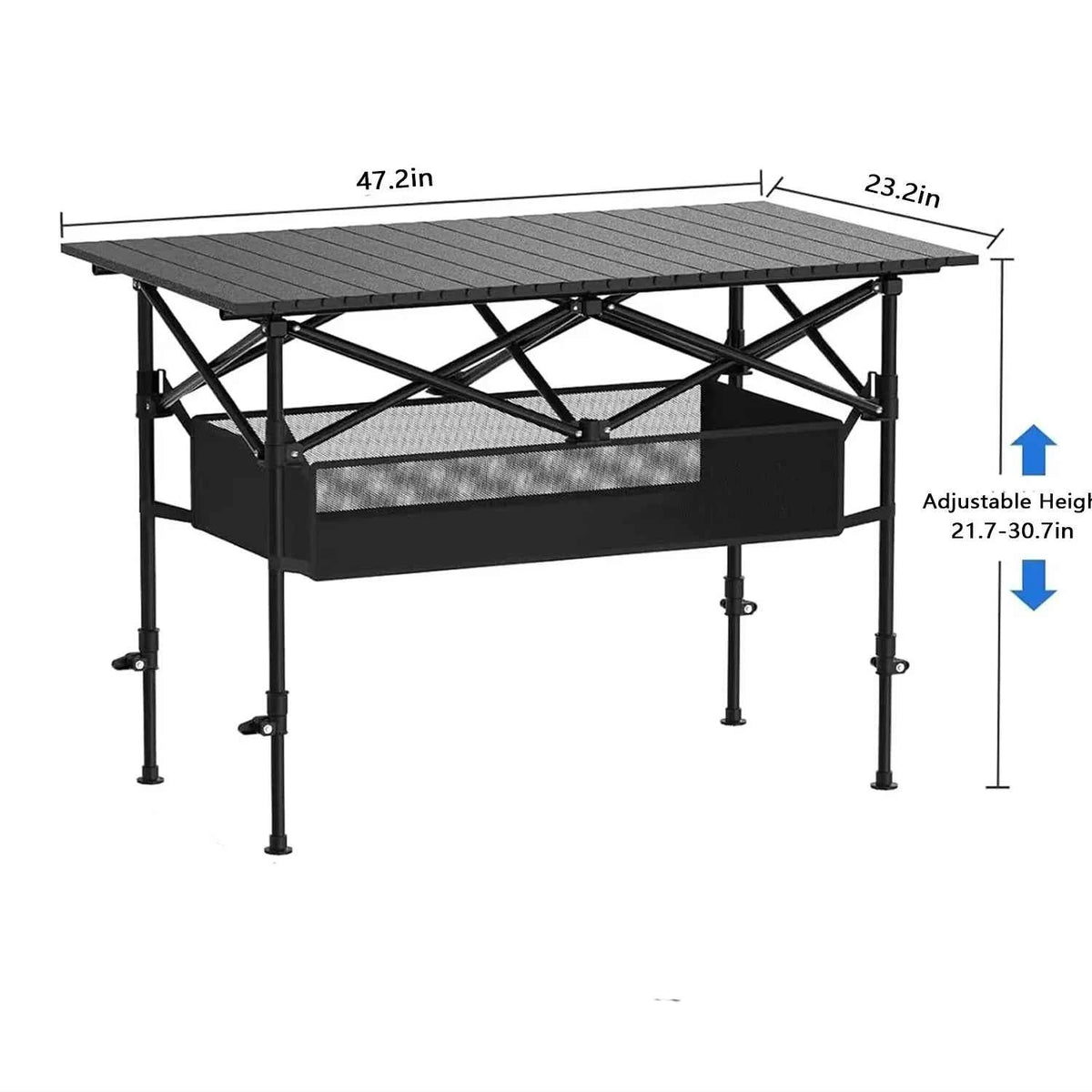 Portable Folding Outdoor Table, 95cm/120cm Lightweight