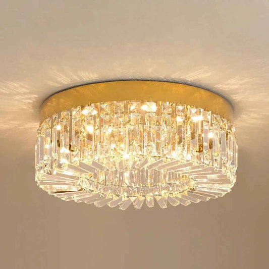 Gold Luxury Crystal Ceiling Lamp.  Modern Chandeliers Decoration. Led Ceiling Lights. Lighting Fixture Diameter 40-50cm