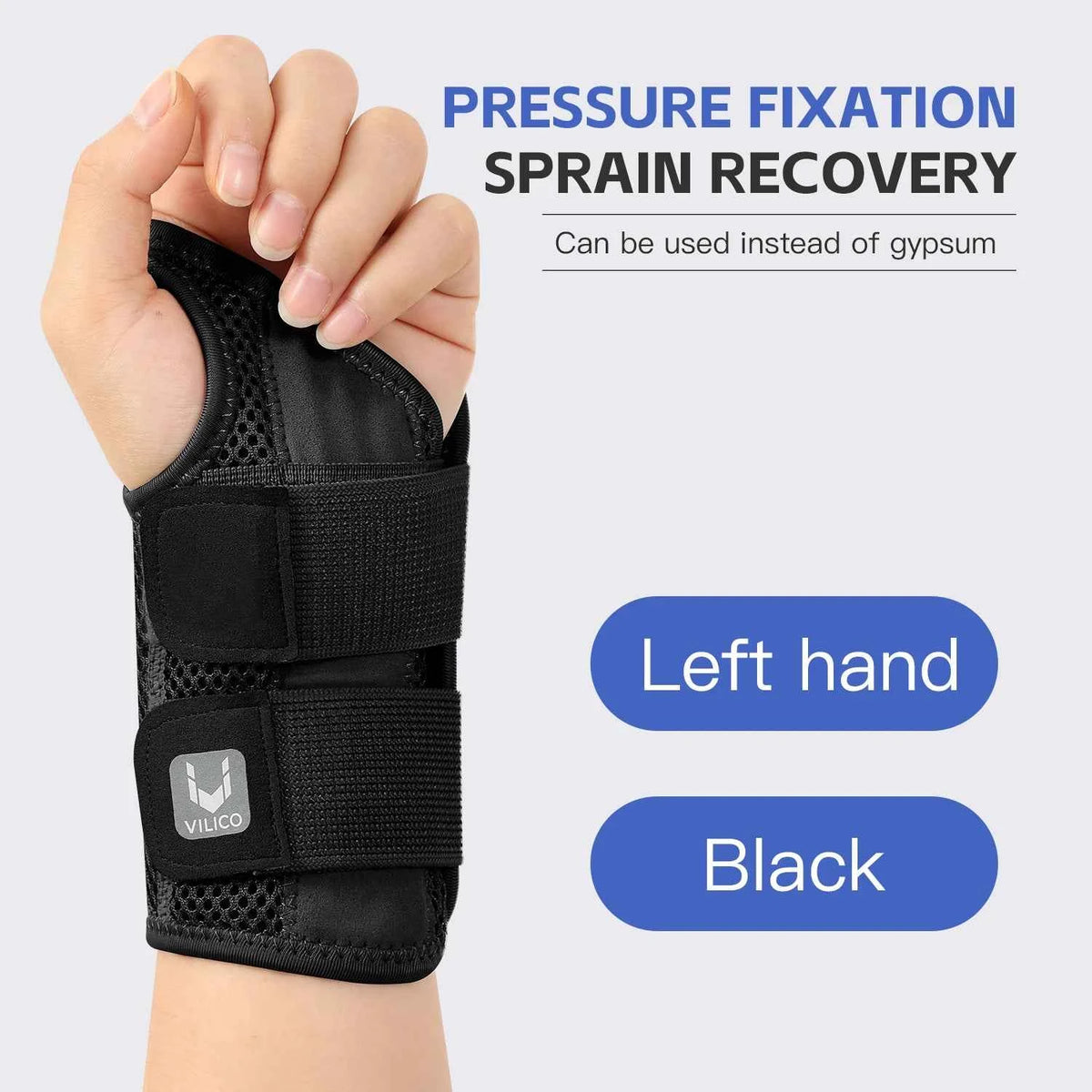 Wrist Brace for Carpal Tunnel. Support Brace with Splints. Hand Support for Arthritis, Tendonitis, Sprain Injuries, Wrist Pain 1PC
