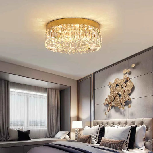 Gold Luxury Crystal Ceiling Lamp.  Modern Chandeliers Decoration. Led Ceiling Lights. Lighting Fixture Diameter 40-50cm