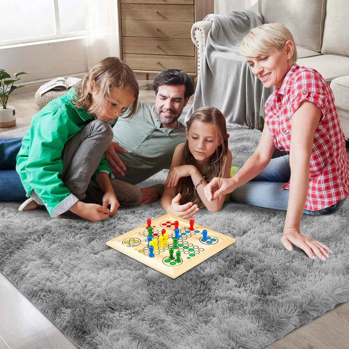 VIKAMA Ultra-Soft Puffy Rug Indoor Floor Mat, for any room of the home