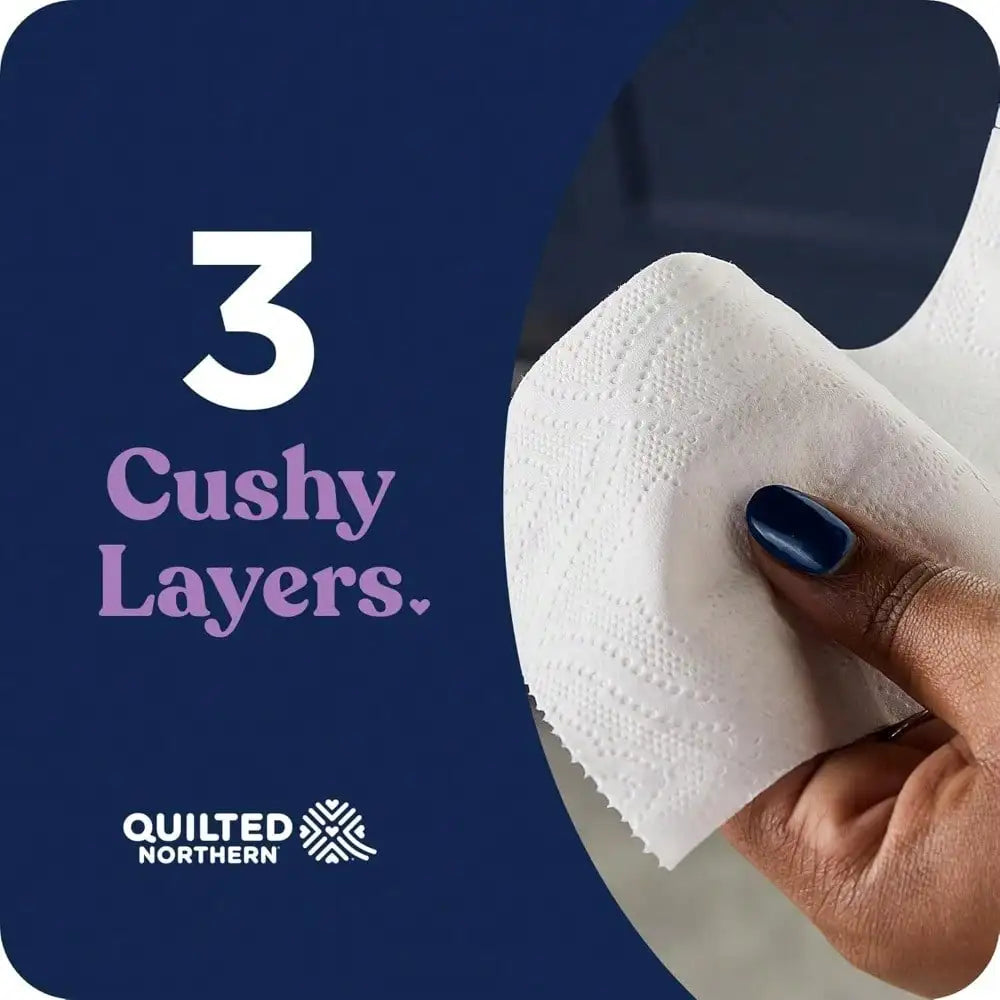 Ultra Soft 3-Ply Toilet Paper, 6 Mega Rolls (Equals 24 Regular Rolls), 3X Thicker Bath Tissue