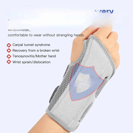 Wrist Brace for Carpal Tunnel. Support Brace with Splints. Hand Support for Arthritis, Tendonitis, Sprain Injuries, Wrist Pain 1PC