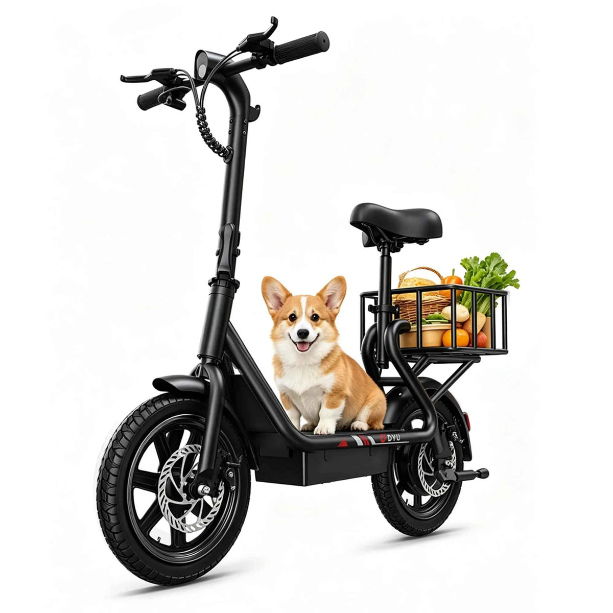 DYU C4 14 inch Folding Electric Scooter. 500W Peak, 20MPH. 280Wh Battery. Compact, City Commuter E-Scooter Style UL2849