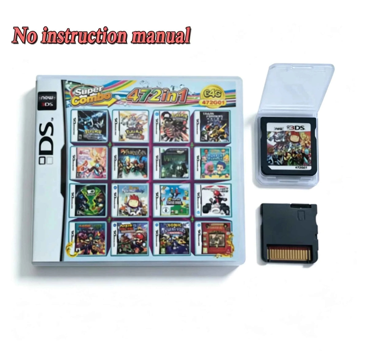 4300 in 1 Compilation Pokemon Game Cards, DS NDS 3DS 3DS NDSL Game Cartridge Card Video Game. Handheld Player (R4 card)