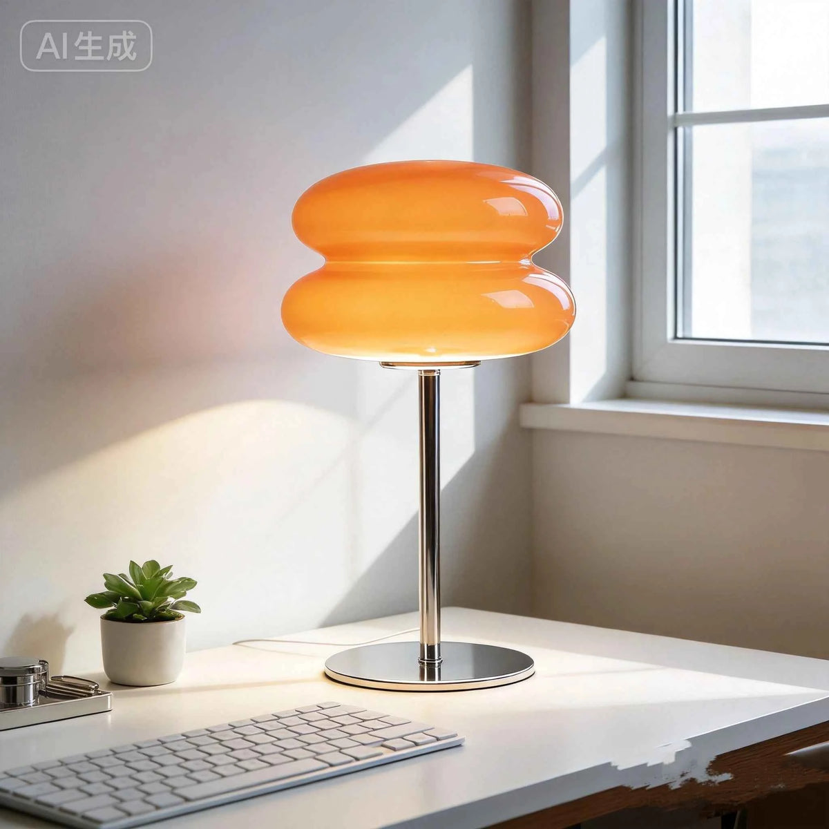 Bread Shape LED Table Lamp, USB Rechargeable, Cordless, Touch Control Lamp, Dimmable Ambient Night Light, Battery Operated.