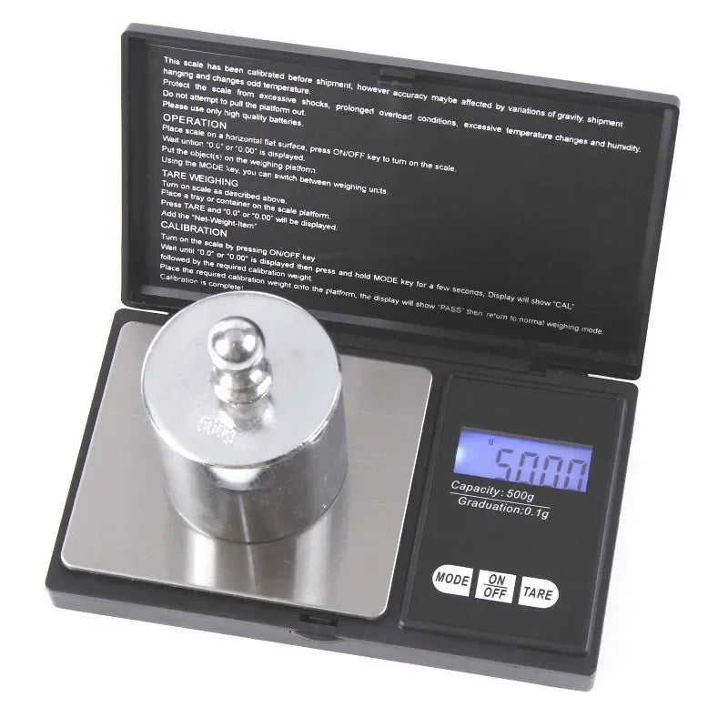 Digital Pocket Scale 1000g x 0.1g. Jewelry or Gold Coin Scale with Stainless Steel Platform. Grams, Ounces, Carats for Precise Weighing