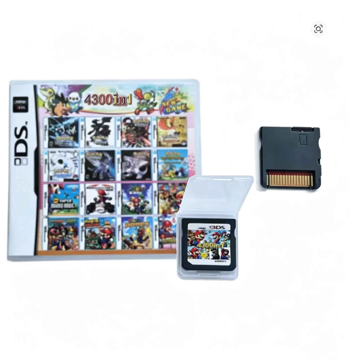 4300 in 1 Compilation Pokemon Game Cards, DS NDS 3DS 3DS NDSL Game Cartridge Card Video Game. Handheld Player (R4 card)