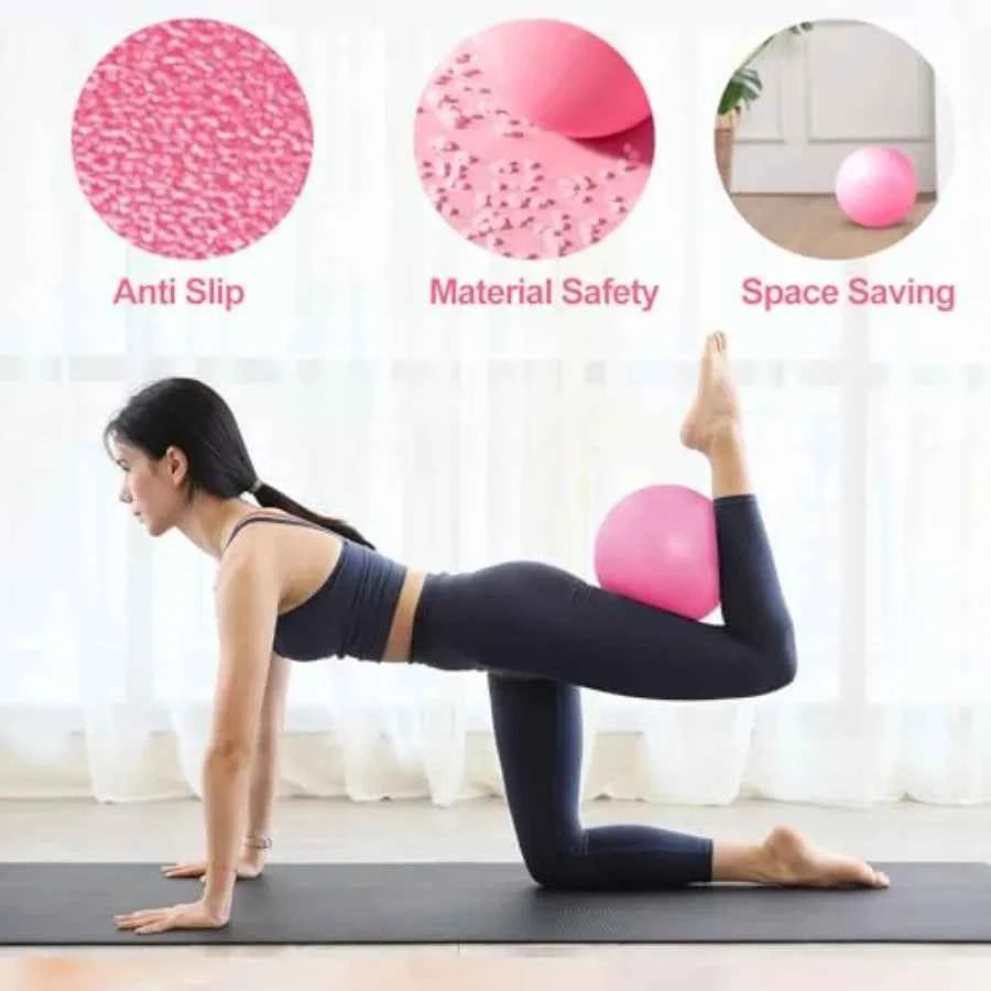 Mini Exercise Barre Ball for Yoga, Pilates, Stability Exercise Home Workout, Core Training and Physical Therapy Small Bender Ball