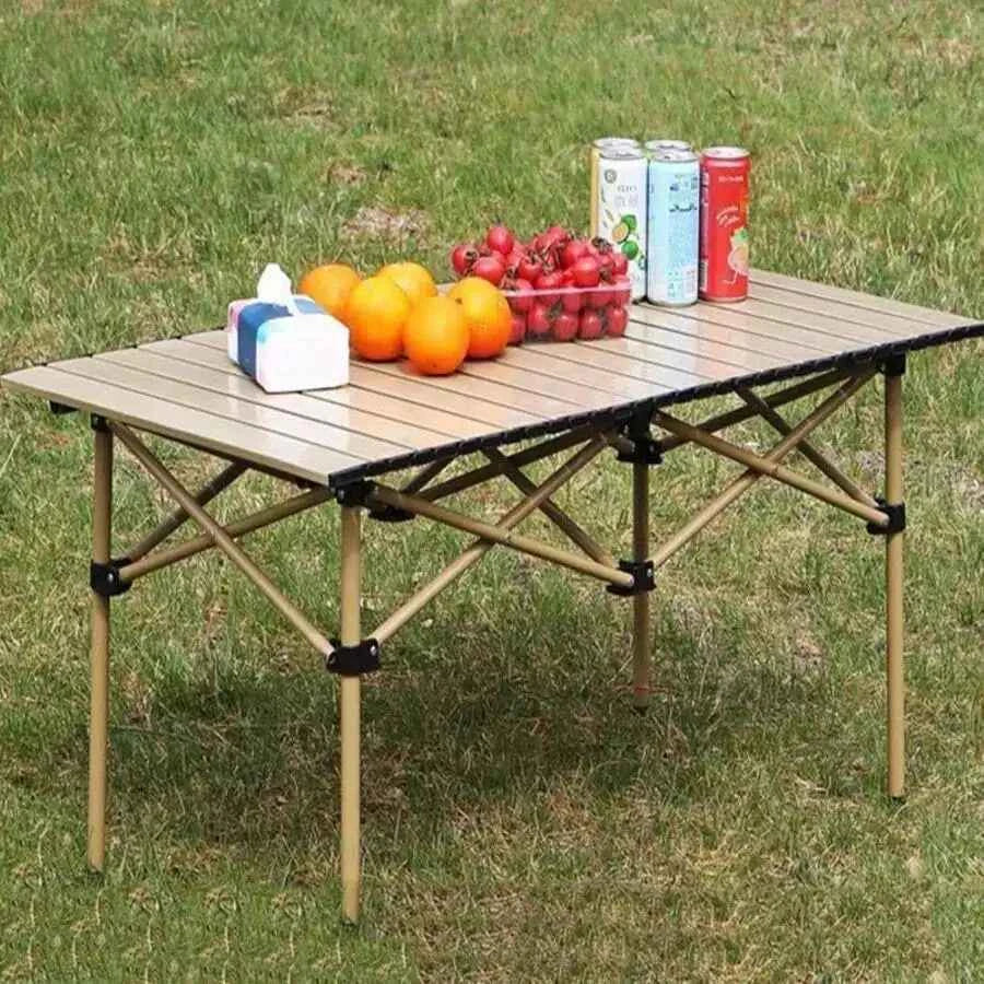 Portable Outdoor Folding Aluminum Alloy Lightweight Table with Storage Bag. Suitable for Camping, Barbecue, Picnic, Travel