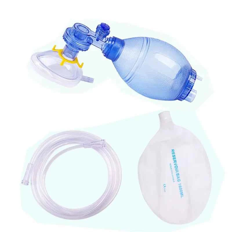 First Aid Manual PVC Adult/Child/Infant Resuscitation Ambu Bags 2000ml/1600ml Reservoir Bag Emergency Self-help Rescue Tool
