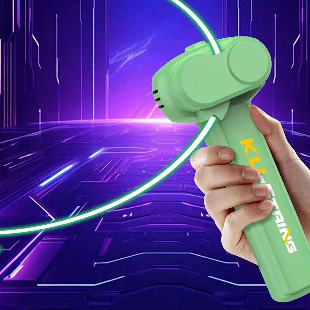 Glowing Rope Launcher Toy, a flying rope loop in the air, brings endless tricks and fun, suitable for outdoor festival party