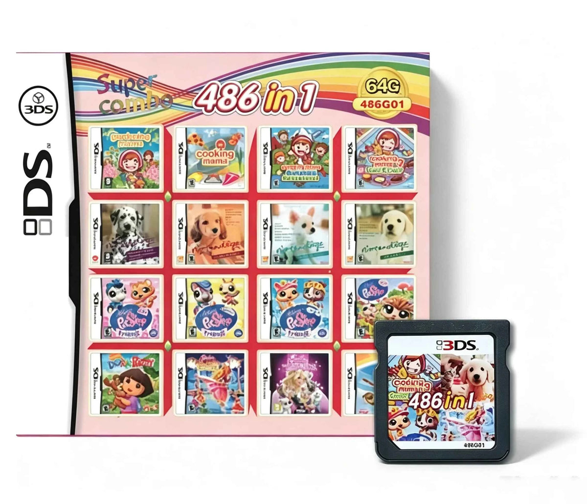 4300 in 1 Compilation Pokemon Game Cards, DS NDS 3DS 3DS NDSL Game Cartridge Card Video Game. Handheld Player (R4 card)