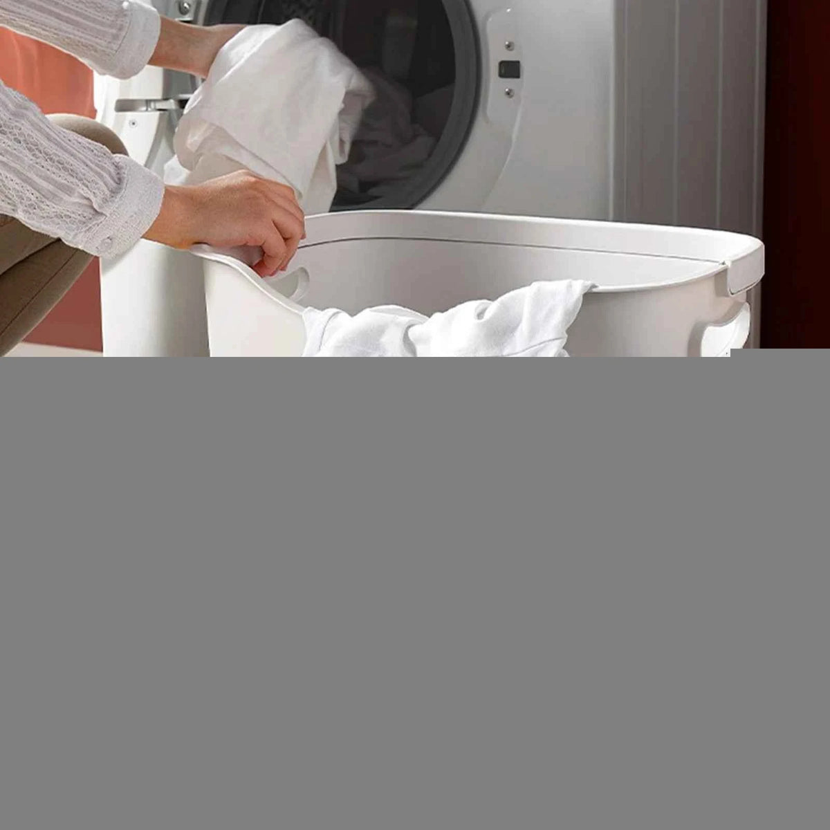 2/4 Tier Laundry Basket Cart. Removable Storage Buckets. Plastic Hamper with 4 Wheels. White