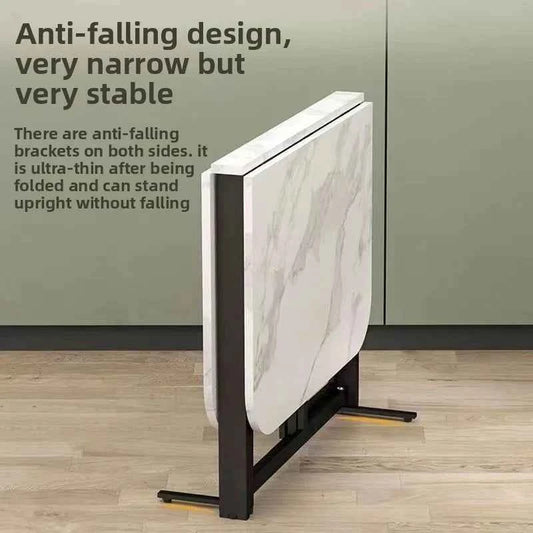 Space-Saving Folding with Wall-Mounted Drop-Leaf Table for Small spaces