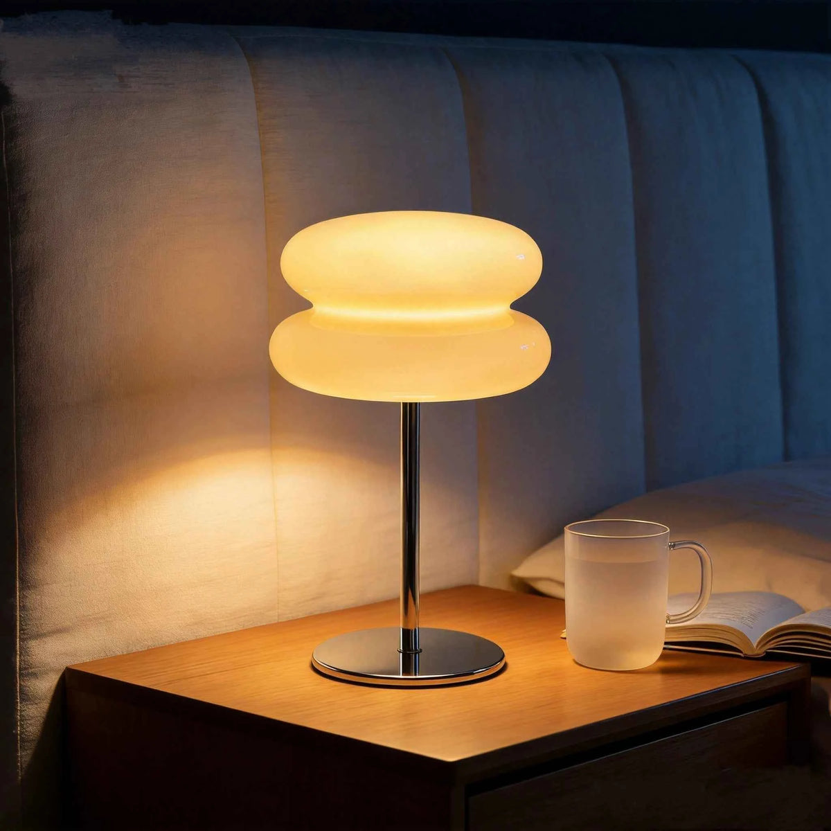 Bread Shape LED Table Lamp, USB Rechargeable, Cordless, Touch Control Lamp, Dimmable Ambient Night Light, Battery Operated.
