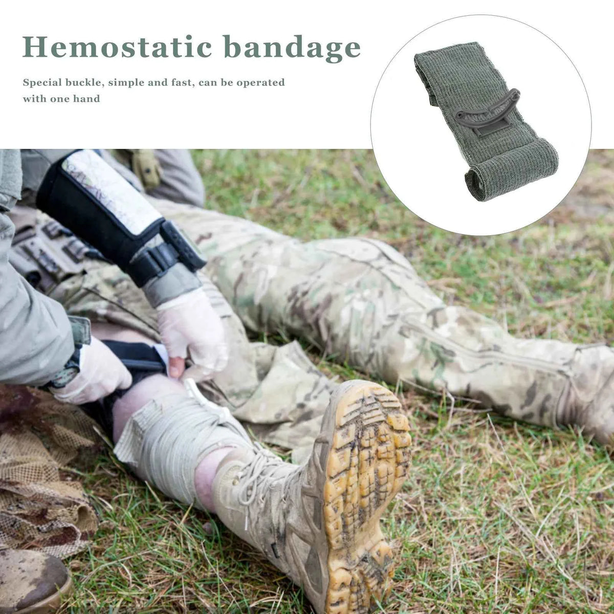 5/10PCS Israeli Bandage. First Aid Trauma Hemostatic Bandage Kit. Wound Traumatic Emergency Compression Bandages Medical Army Aid