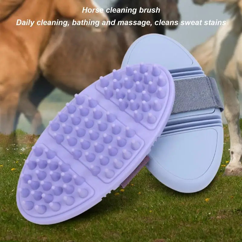 Horse Grooming or Bathing Scrubbing Brush For Horse.