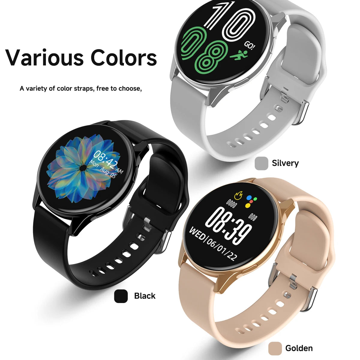 1pc New Full-Touch High-Definition Men's and Women's Sports Smartwatch. Features Wireless Dialing, Answering Calls, Motion Tracking,  Music Control. Suitable for Android & iPhone, Christmas/New Year/Birthday Watch Gifts