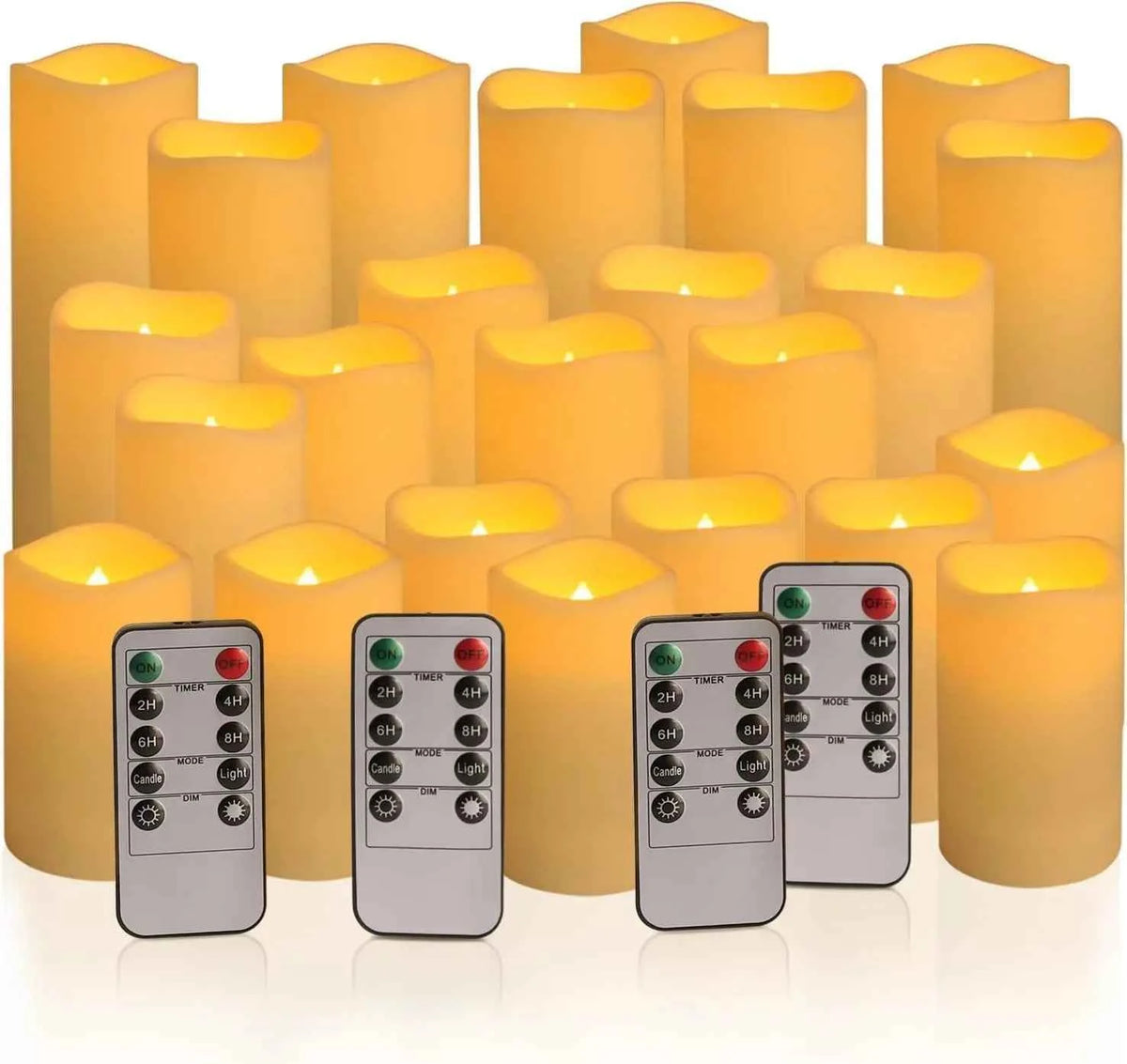 24-144 Units/Set of Waterproof Indoor Flameless LED Candle Lights. Party Supplies for Gatherings and Festivals