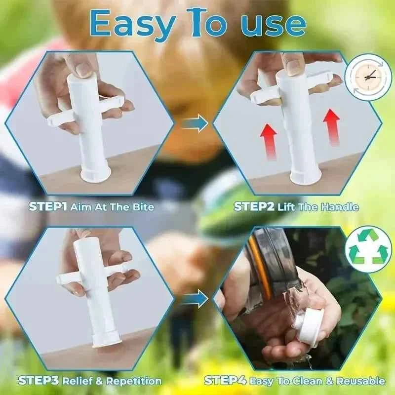 Venom Extractor. Outdoors ,Snake, Insect Bite, First Aid Kit. Outdoor Emergency Survival Vacuum Detox Pump. Injury Relief Tools