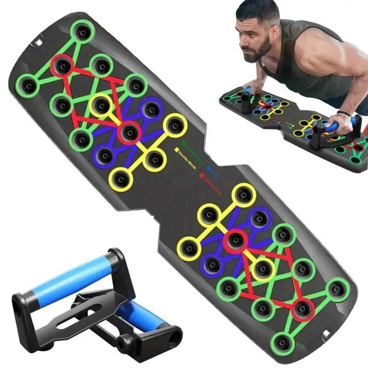 28 in 1 Push Up Rack Board System Fitness Workout Train Home Gym Exercise Stands