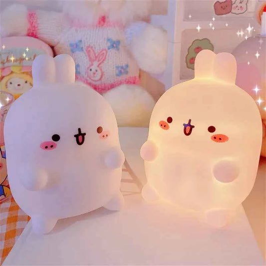 Rabbit Night Light. LED Small Table Light. No need to plug In. Creative Atmosphere Night Light Decoration