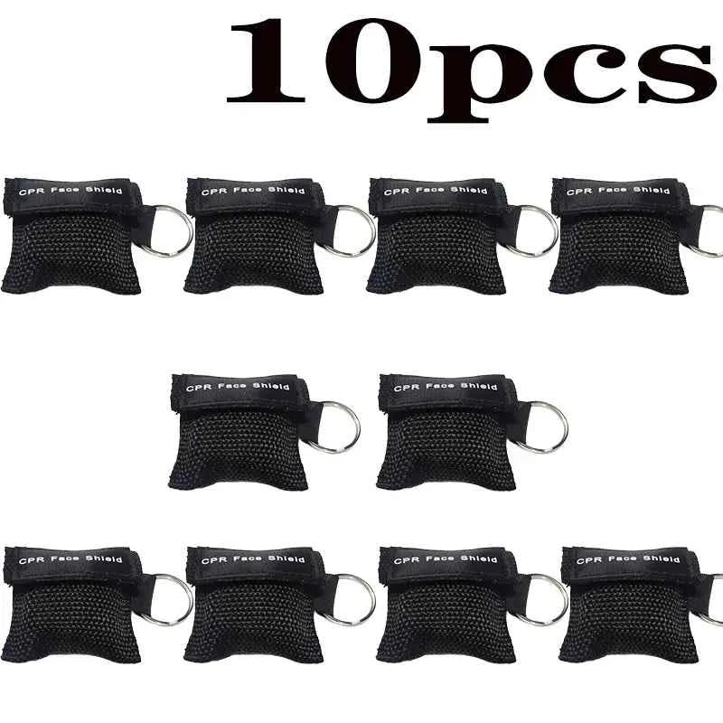 1~10pc Outdoor Rescue Health Care Tools.  Jetting Resuscitator Mask Key chain. First Aid Emergency Face Shield CPR Mask Professional