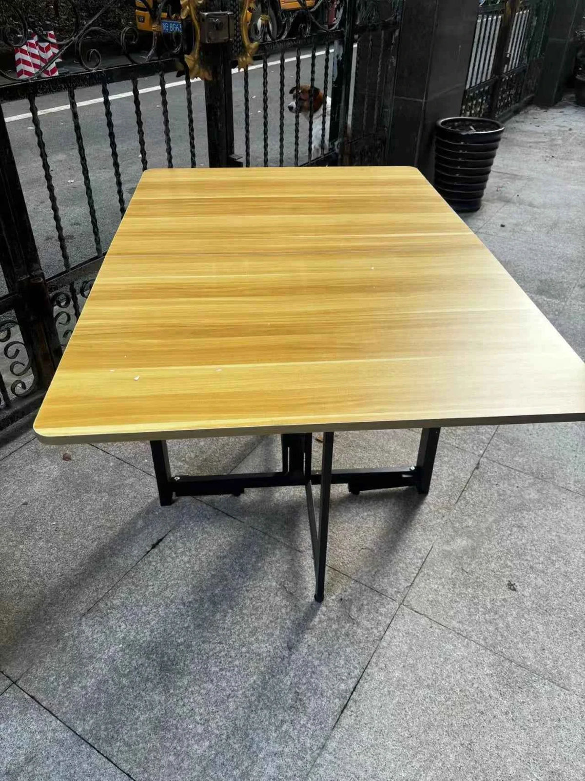Space-Saving Folding with Wall-Mounted Drop-Leaf Table for Small spaces