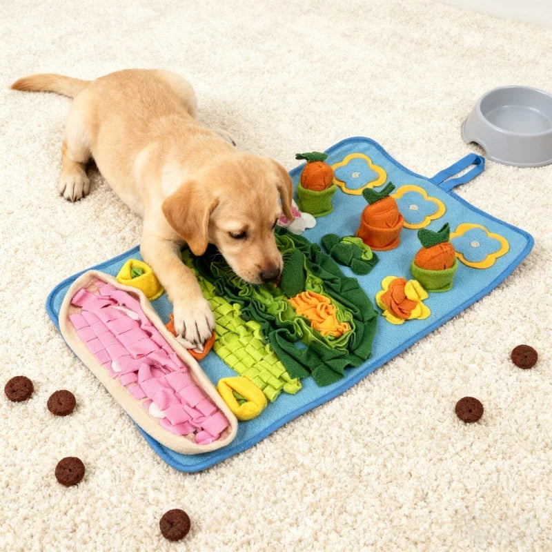 Dog Snuffle Mat Puzzle Toy For Dogs, Interactive Feeding Rug For Training Boredom Relief,  Indoor Use & Washable Design