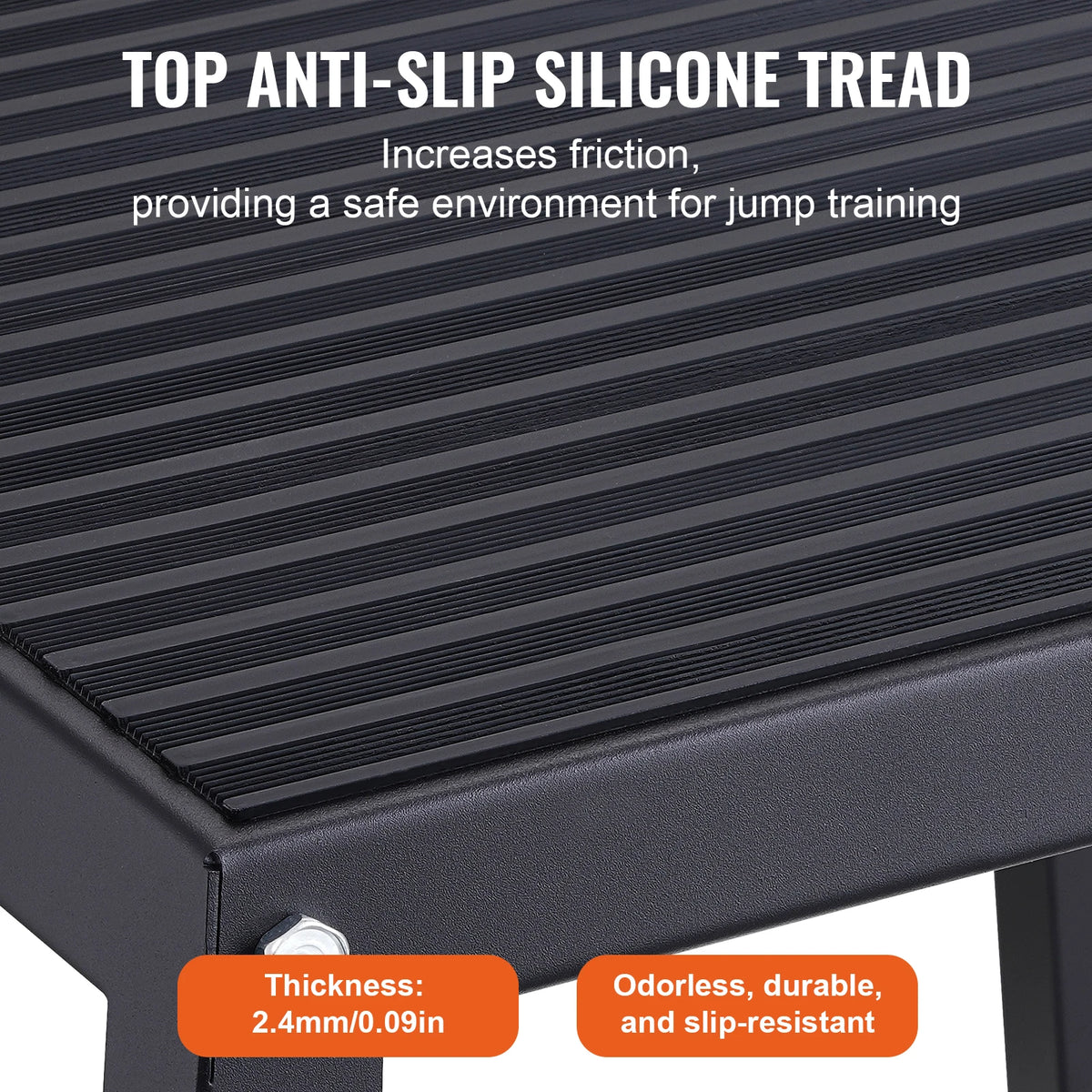 SucceBuy 12/18/24/30inch Plyometric Jump Box Platform. Black For Home Gym Training, Conditioning, Strength Training 3/4pcs