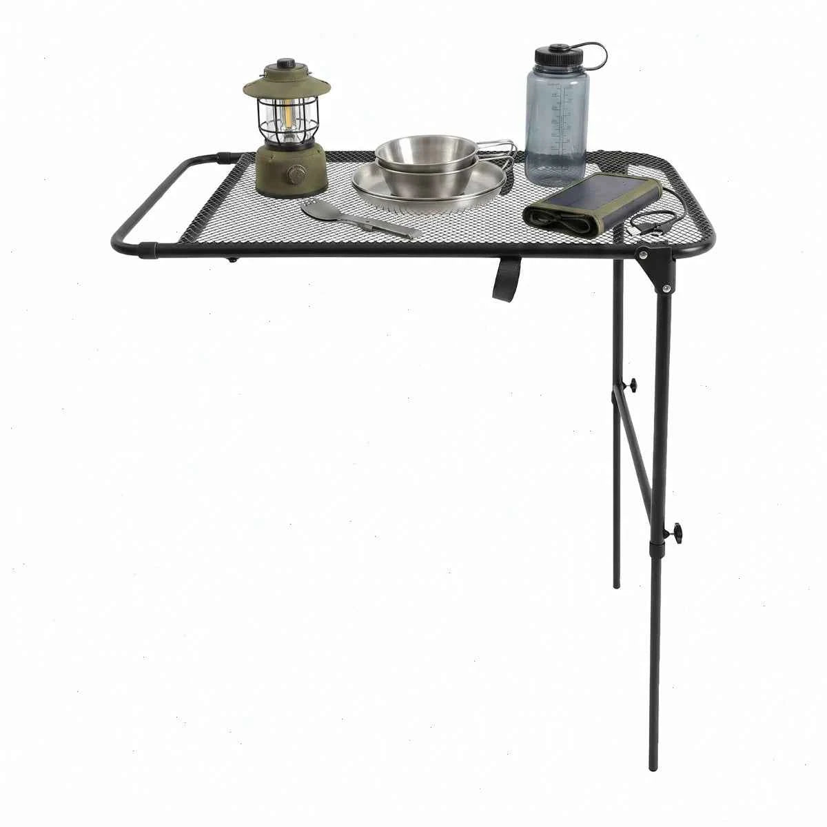 Tire Table Camping, Steel Adjustable Folding Trunk Desk, Vehicle Mounted Outdoor Picnic Table, Portable BBQ Cooking Table, No Tools, for Road Trip, Tailgating, Car Camping, Travel