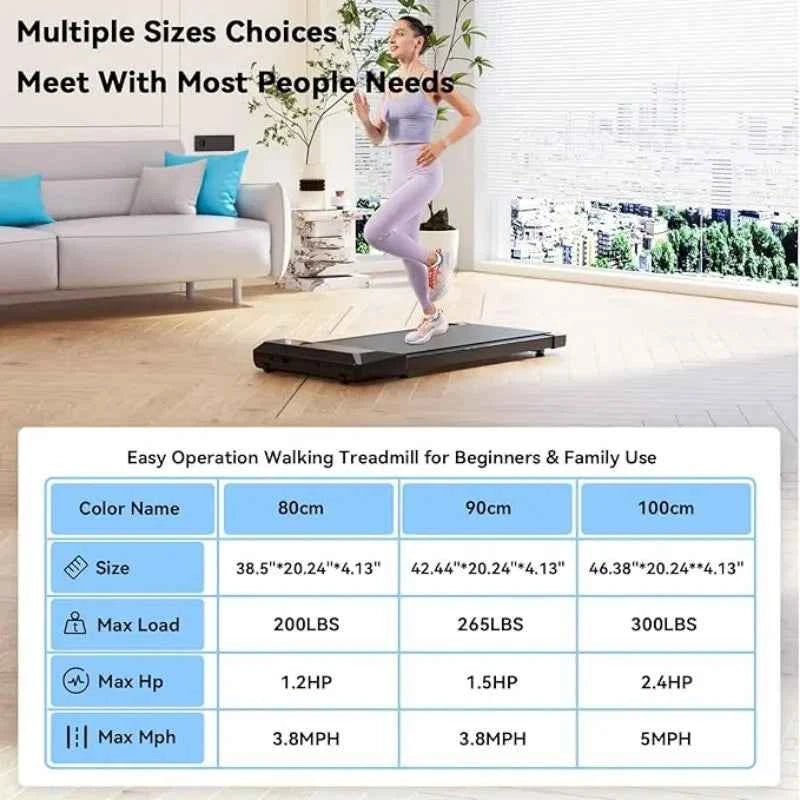 Superun  2-in-1 Home/Office 2.5 HP Walking Treadmill, mini Treadmills for Small Spaces with APP & Remote Control